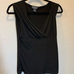 Van Heusen stretch black dress top